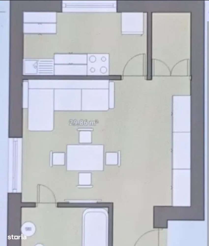 Garsoniera 30mp,  Granit in apropiere de Podu Ros! - Imagine principală: 2/4