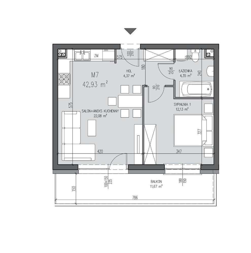 Natura Park - Mieszkanie nr 7 - Pełny obrazek: 3/14