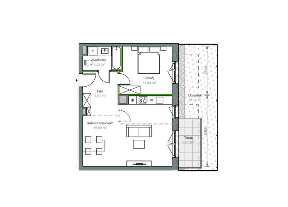 PROMOCJA! Zapraszam na prezentację - bliski termin oddania! OGRÓDEK!-1