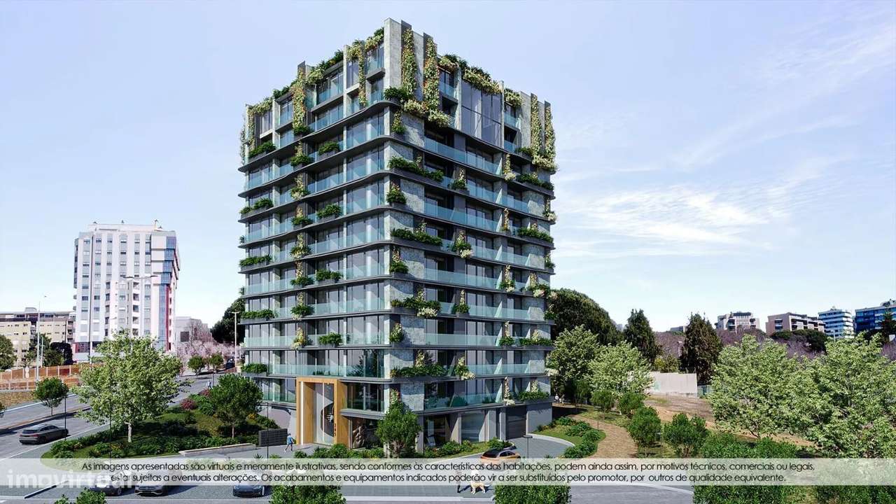 T2 novo 1º piso com varanda e garagem Empreendimento Royal Green-0