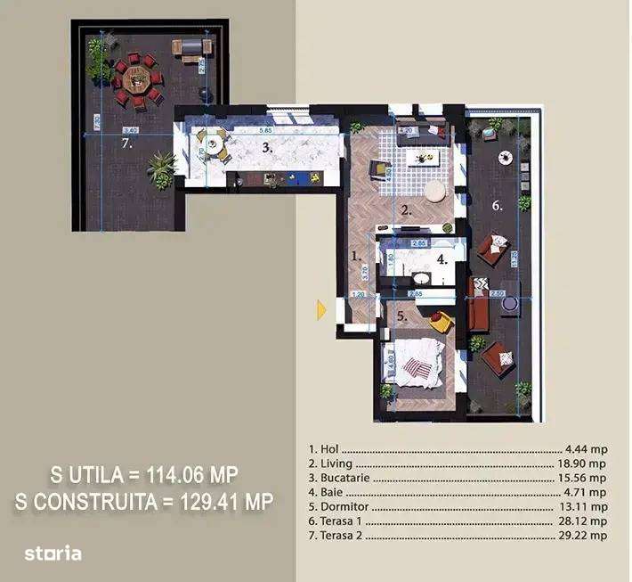 Premium | 2 camere | dezvoltator | STB 6 minute | Martie 2026 | metrou - Imagine principală: 2/6