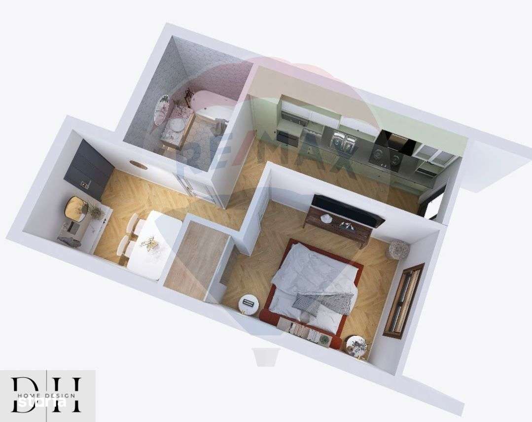 Apartament nou  1 camere/ Oncea, -5% din pretul afisat pana 25.12.2025 - Imagine principală: 1/14