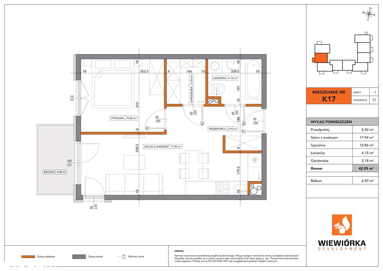Nowa Sportowa | mieszkanie 2-pok. | K17 - Pełny obrazek: 2/6