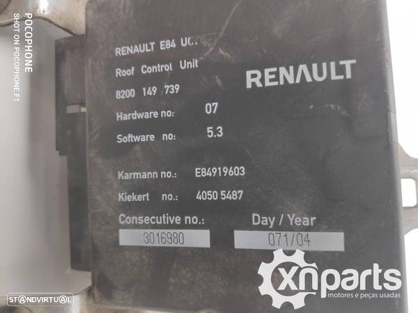 MOTOR TETO DESCAPOTÁVEL RENAULT MEGANE II Coup-Cabriolet | 09.03 - 03.09 Usado R... - 5