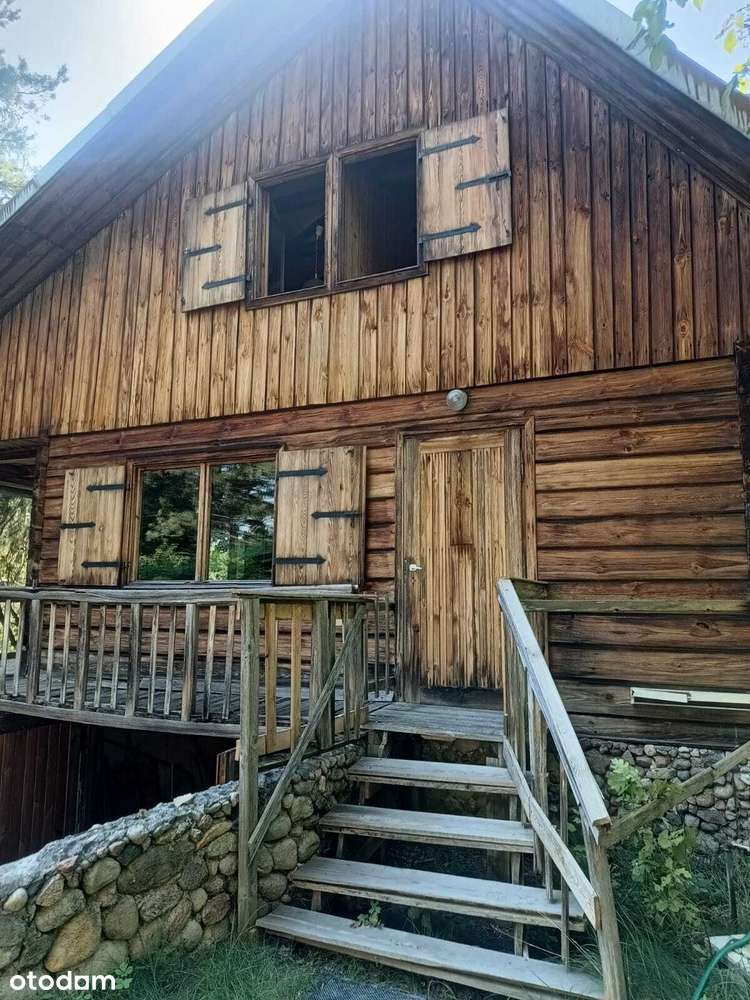 dom drewniany , z bali na działce 1423m-15