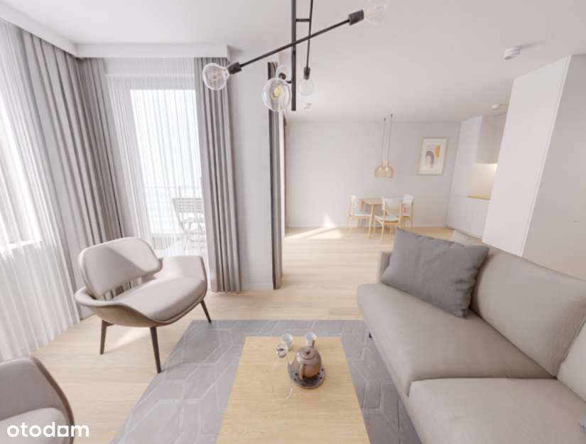 1-pokojowe mieszkanie 34,42 m2 + ogródek - Pełny obrazek: 1/10