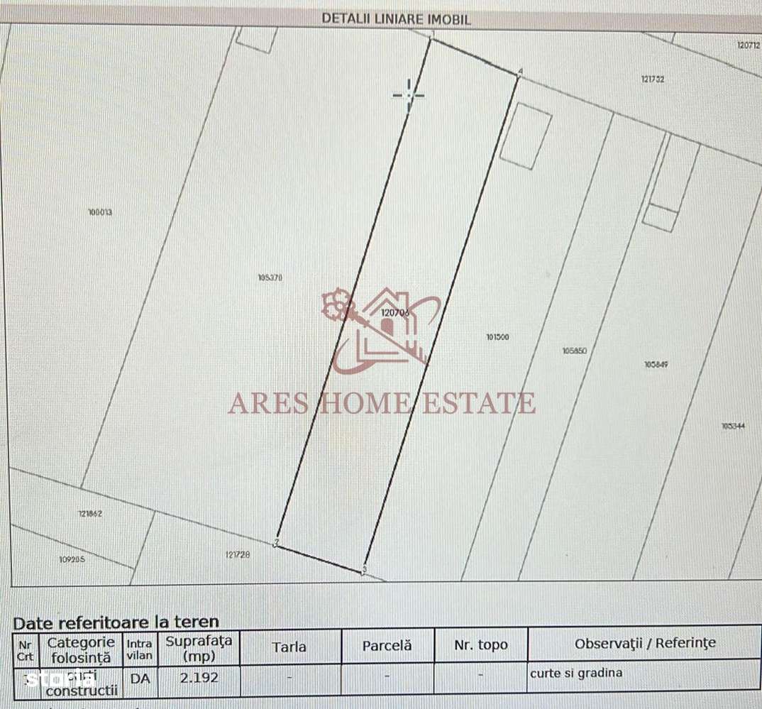 Teren intravilan 2.192 mp cu front 20 m – Seceani, Timiș-5