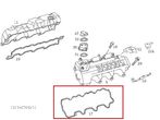 MERCEDES C-KLASA CLK Uszczelka pokrywy zaworow - 2
