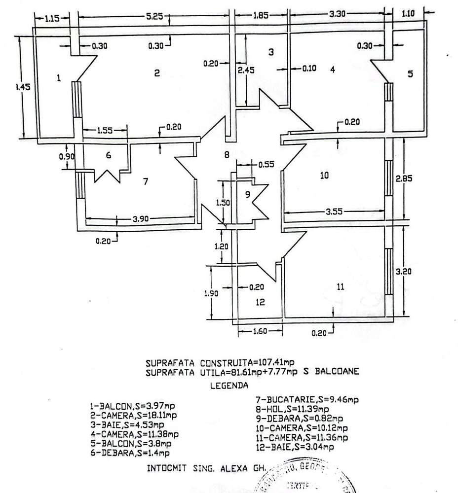 Apartament cu 4 camere, etaj 3, mobilat și utilat, VASLUI - GARĂ;-9