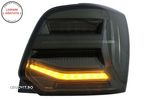 Stopuri Full LED VW POLO 6R 6C 61 (2011-2017) Semnal Dinamic Vento Look Fumuriu- livrare gratuita - 5