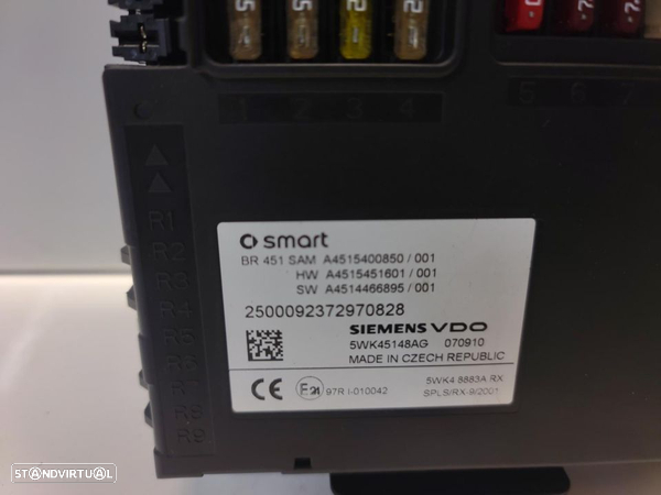 SAM Modulo Caixa Fusíveis Smart Fortwo 1.0 MHD 3G 451 2007 a 2014  A4515400850 - 3