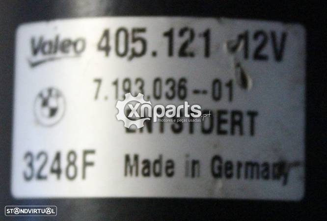 Motor limpa-vidros BMW SERIE 1 E81 E87 REF : 405.121 2003 - 2013 Usado - 2