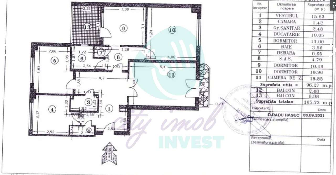 4 camere spațios Unirii | Vedere emblematică la Fântâni | Etaj 1 - Imagine principală: 2/16