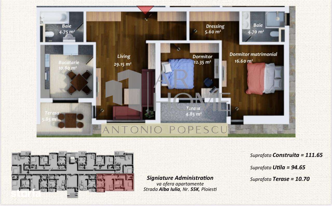 Vanzare apartament 3 camere, premium, in Ploiesti, zona Albert - Imagine principală: 5/20