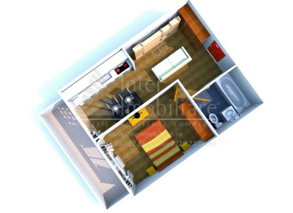 Copou Garden-apartament cu 2 camere de inchiriat Cod:160841 - Imagine principală: 3/10