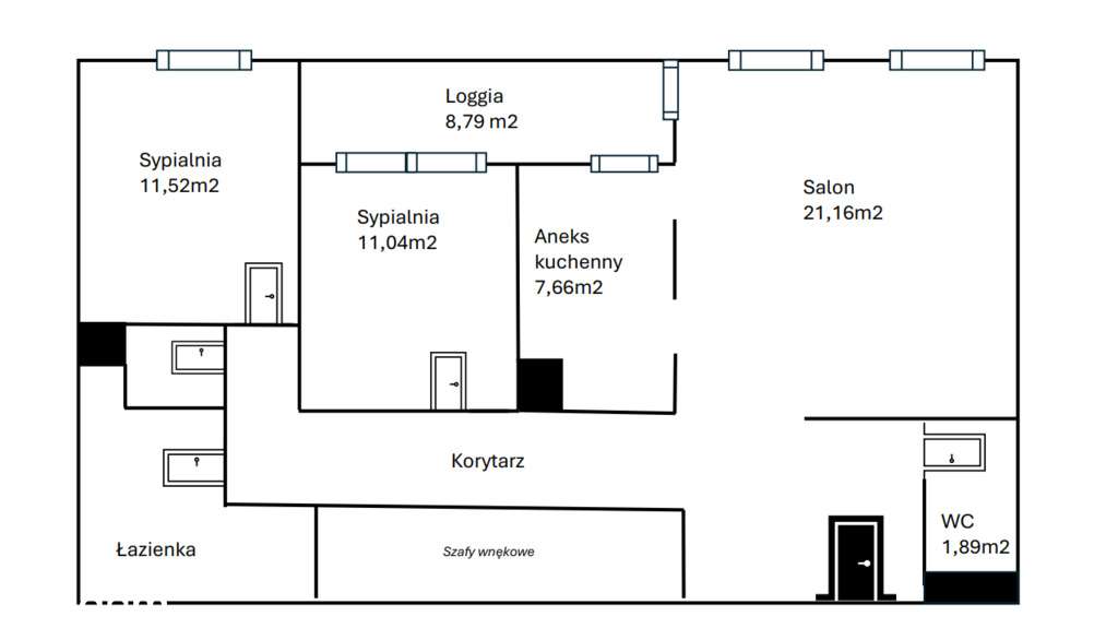 Gotowe do Wprowadzenia | 3 Pokoje | Balkon-19