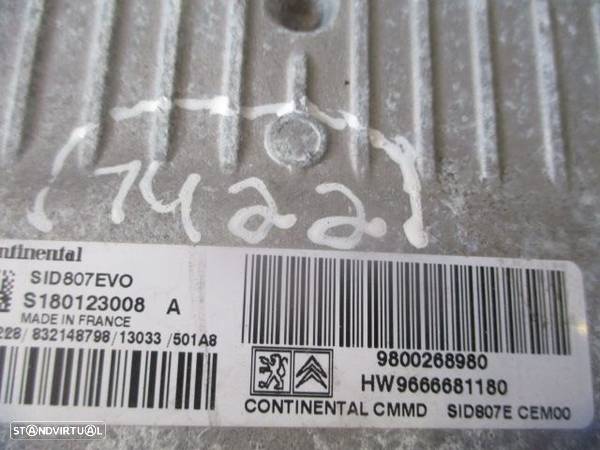 Centralina 9666681180 9678477280 PEUGEOT 308 2013 1.6HDI  112CV 5P  CINZA CONTINENTAL - 3