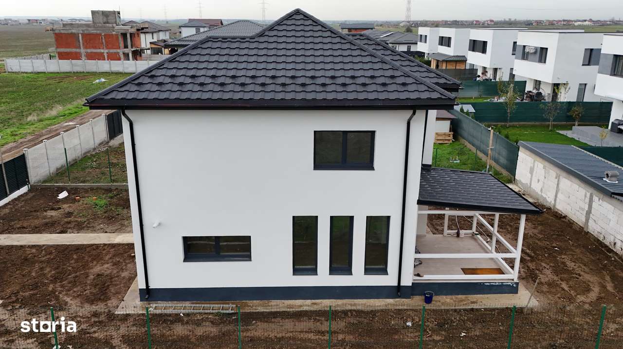 Casă Modernă 4 Camere cu 375 mp și Terasă Acoperită în Berceni, Ilfov-2