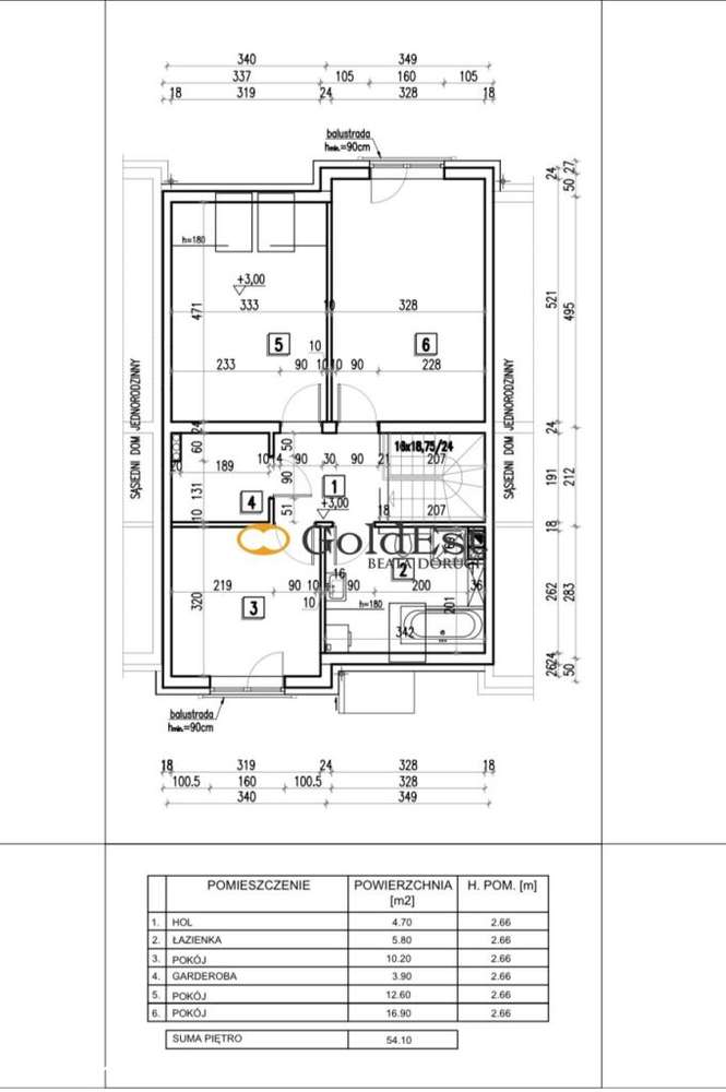 Szeregówka w Pszennie - stan deweloperski - Pełny obrazek: 4/4