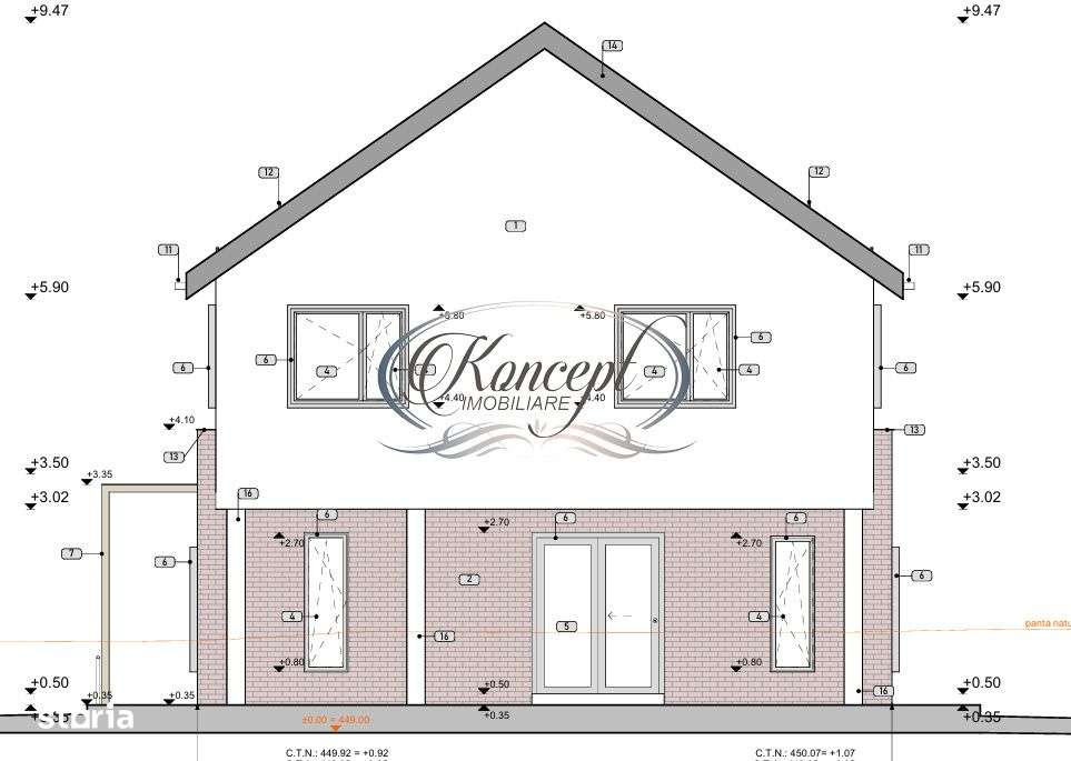 Teren autorizat cu proiect premium pentru casa individuala in Tauti - Imagine principală: 4/8
