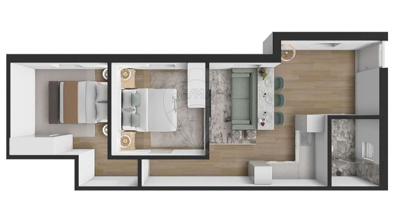 Apartamento T1 para venda - Grande imagem: 4/6