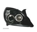 FARÓIS FRONTAIS ANGEL EYES PARA OPEL VECTRA C 05-08 E OPEL SIGNUM 05-08 FUNDO PRETO - 3