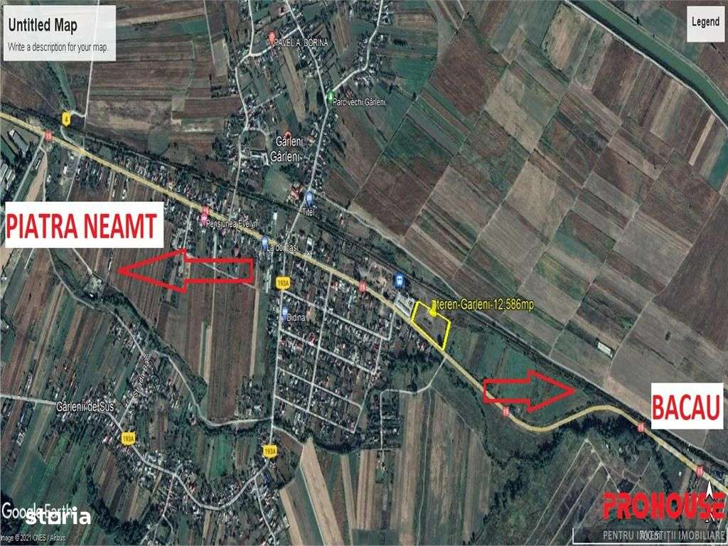 Teren 12.586mp - DN15 - Bacau - Buhusi - deschidere 162ml - posibilita - Imagine principală: 4/4