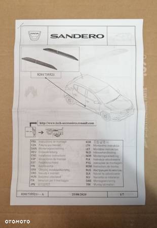 Listwy ochronne drzwi Dacia Sandero III - 3