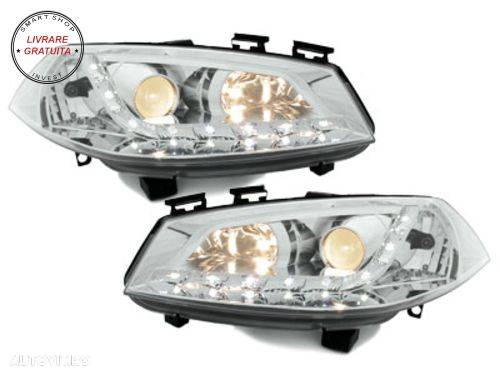 Faruri DAYLIGHT Renault Megane (11.2002-12.2005) Crom- livrare gratuita - 2