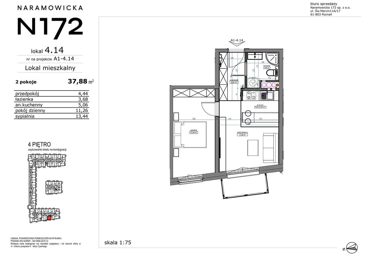 2-pokojowe mieszkanie 37m2 + balkon Bezpośrednio - Pełny obrazek: 2/9