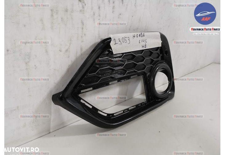 Grila Proiector stanga Bara Fata originala cu senzor Honda Civic 10 2015 2016 2017 2018 2019 2020 H - 2