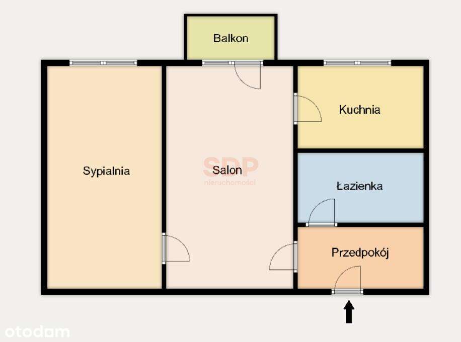 Idealne na start! 2 pokoje | 36,55 m2 | ul. Śliczna - Pełny obrazek: 3/11