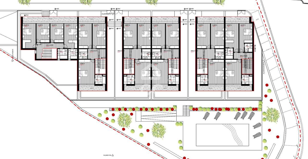 Moradia T3+1 nova, com jardim e terraço, em condomínio privativo com p-46