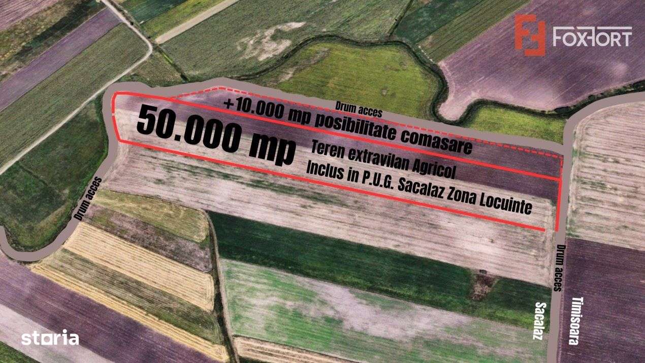 COMISION 0% Teren extravilan agricol, 5ha- Oportunitate investitie - Imagine principală: 2/6