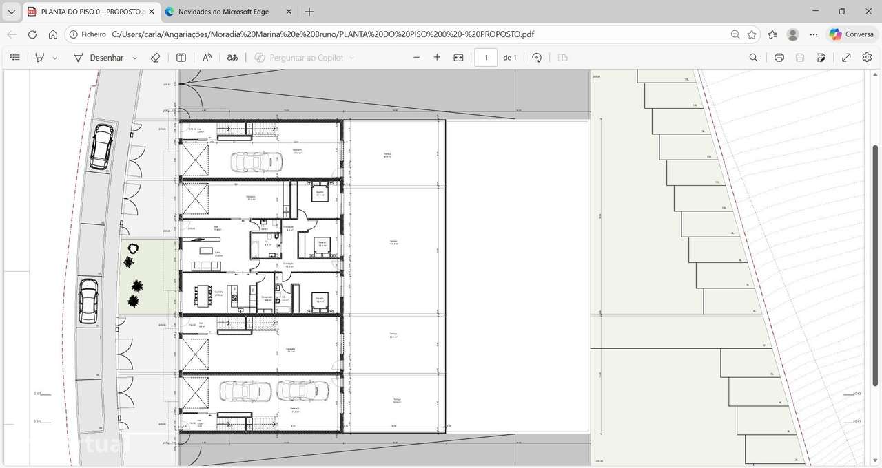 Moradia T3 em Lousada | Terraço e Garagem-54