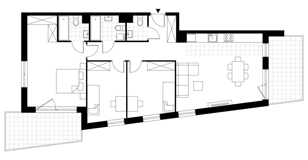 4-pokojowe mieszkanie 87m2 + 2 balkony - Pełny obrazek: 3/8