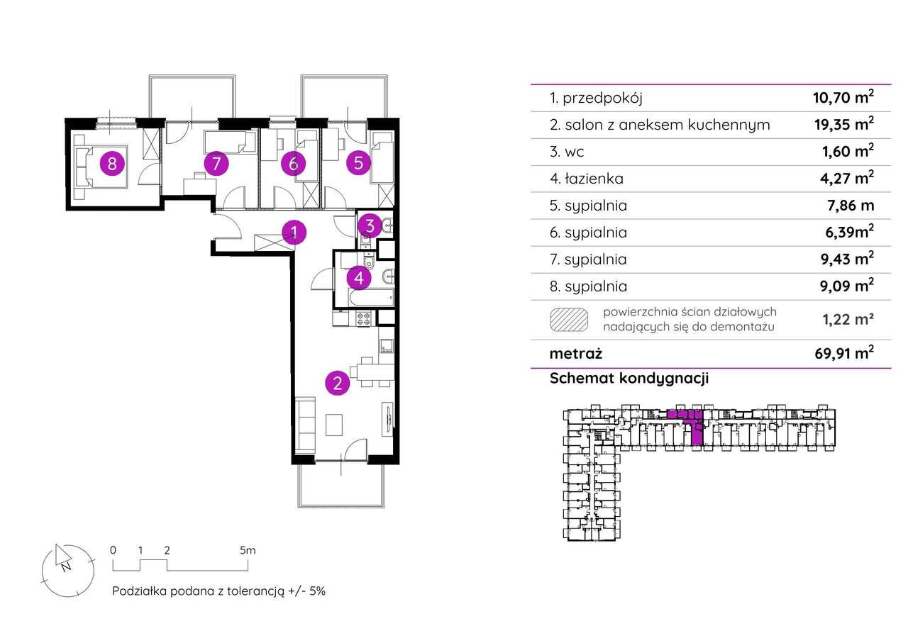‼ Dla dużej rodziny - 5 Pokoi - 2 Łazienki ‼  Tramwaj 200 m pieszo-3