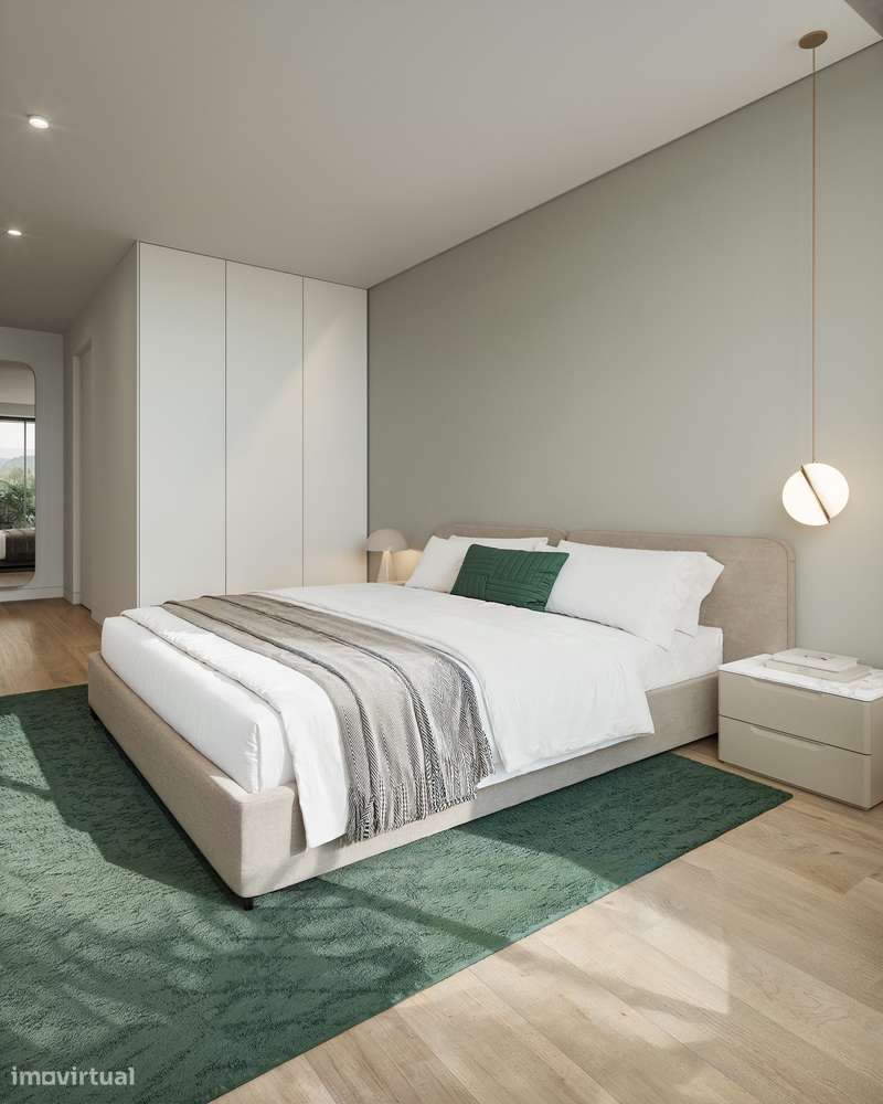 Apartamento T2 | Condomínio c/jardim e piscina | 2Lgs de Garagem-13