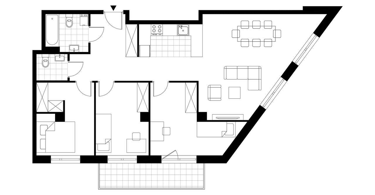 Gotowe 4-pokojowe mieszkanie 84m2 + balkon - Pełny obrazek: 3/8