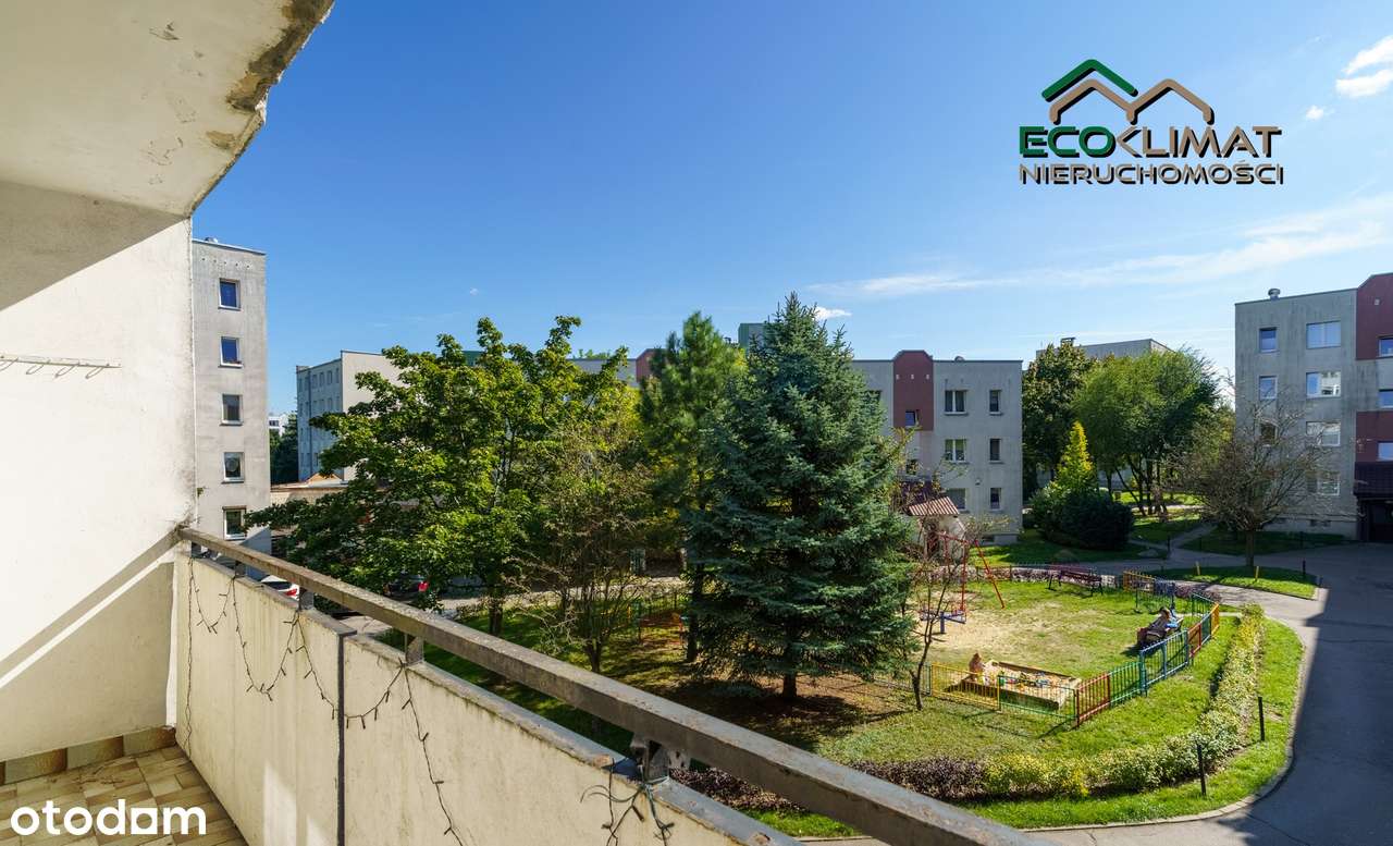 3 pokoje Radogoszcz Wschód balkon loggia 1 pietro w bloku-0