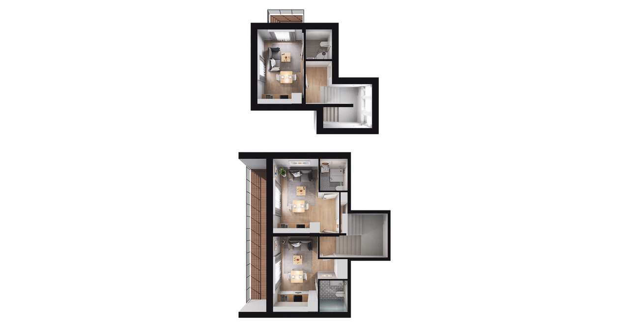 3-pokojowy dom 65m2 + ogródek Bezpośrednio - Pełny obrazek: 3/9