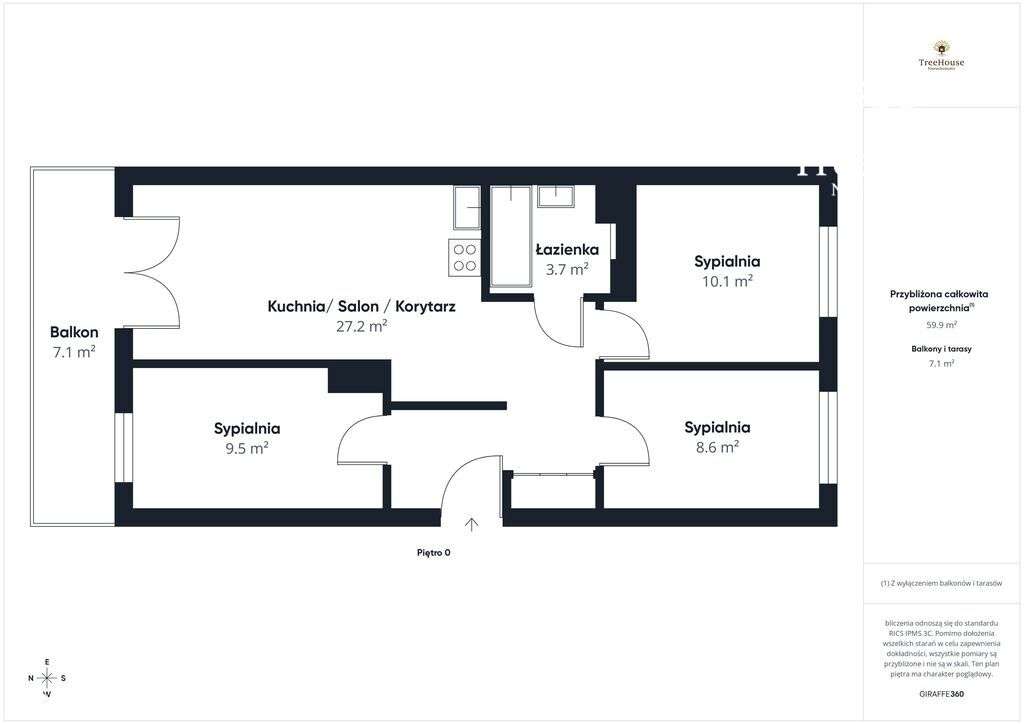 4-pokojowe mieszkanie przy lesie na Os. Sterowców-19