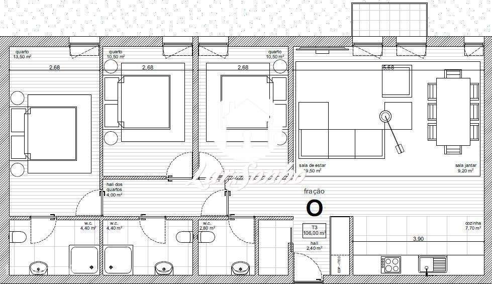 Apartamento T3 com vistas para o Rio Cávado - Grande imagem: 4/26