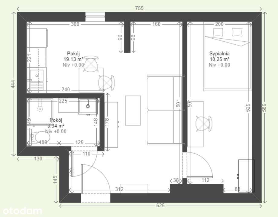 PRAWDOPODOBNIE JEDYNE TAKIE MIESZKANIE W OKOLICY - stylowe 2 pokoje.-11
