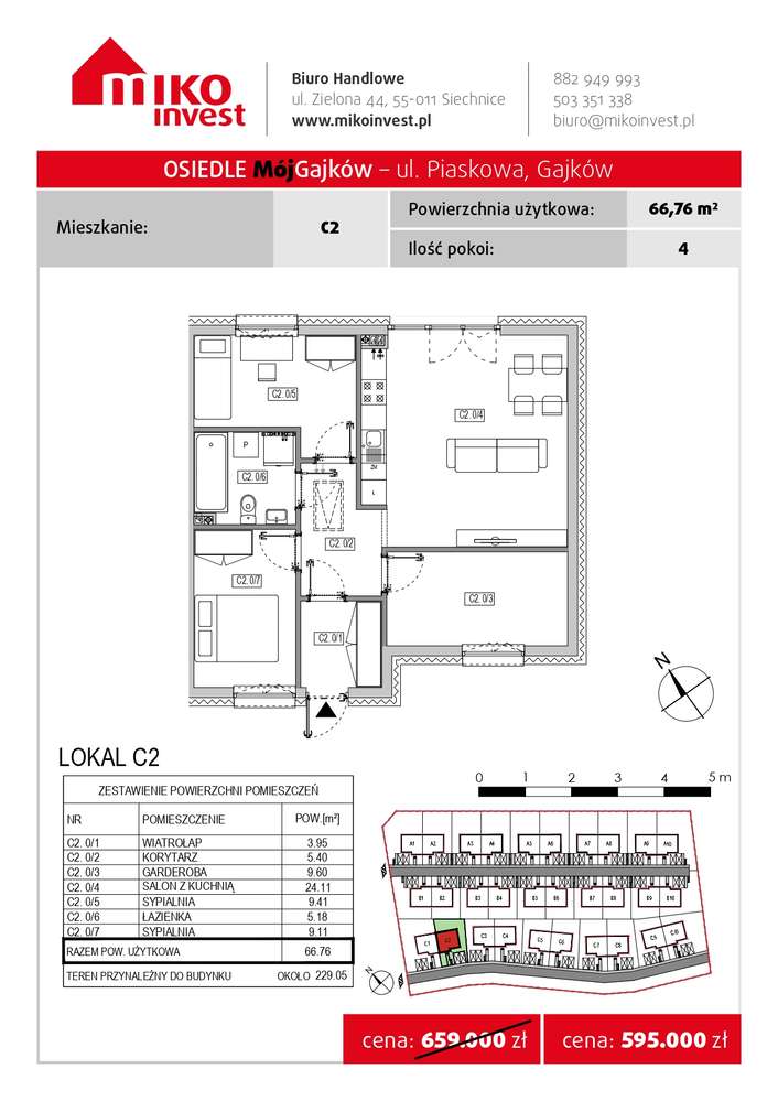 Nowa inwestycja*4 pokoje*bez czynszu*światłowód - Pełny obrazek: 2/7
