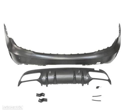 PARA-CHOQUES TRASEIRO PARA MERCEDES W204 07-13 LOOK W205 C63 - 1