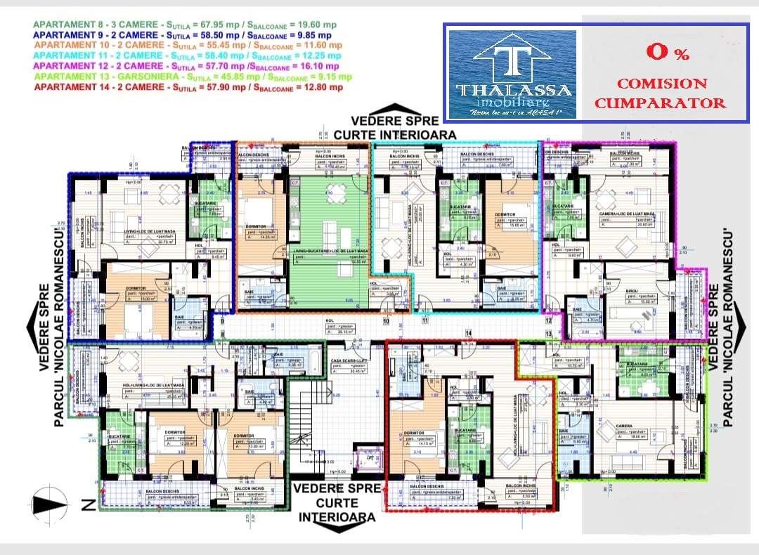 Apartament 2 camere bloc nou - PARCUL ROMANESCU - Imagine principală: 4/5