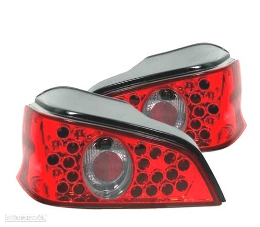 FAROLINS TRASEIRO LED PARA PEUGEOT 106 96-04 VERMELHO - 1