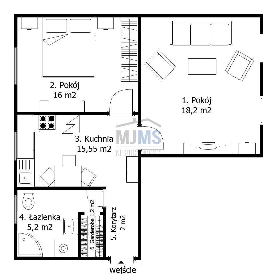 Mieszkanie 58m2 - Szkolna - Rumia Zagórze-15