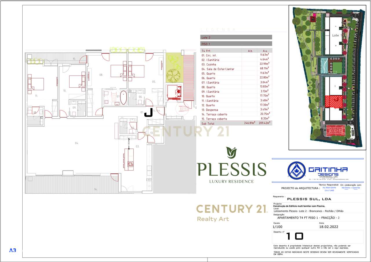 Plessis – Apartamento T4 exclusivo com áreas amplas e acabamentos de e-21